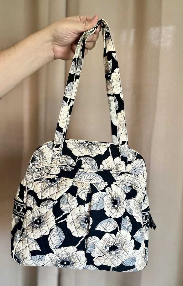 EUC Vera Bradley Camelia Black and Cream Floral Backpack preloved! vera bradley camellia products for sale | eBay main image 2