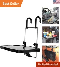 Steering Wheel Car Seat Tray - Universal Foldable Desk for Laptop, Food, Cu...