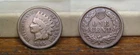 1865 INDIAN HEAD CENT PENNY FANCY 5 US COIN