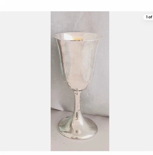 2 Lunt 808 Sterling Goblets- 6 5/8"