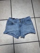 Girl Levi's Girlfriend Shorts Distressed Denim Cutoff Jeans Size 8