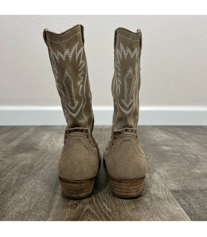 Botas occidentales Bronx para mujer de cuero crema nuevas con caja talla 36/6,5 Foto 4 de 4