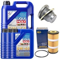 MotoröL Filter Set 5W-40 Liqui Moly 8 Liter + Schraube FüR Opel Movano Vivaro