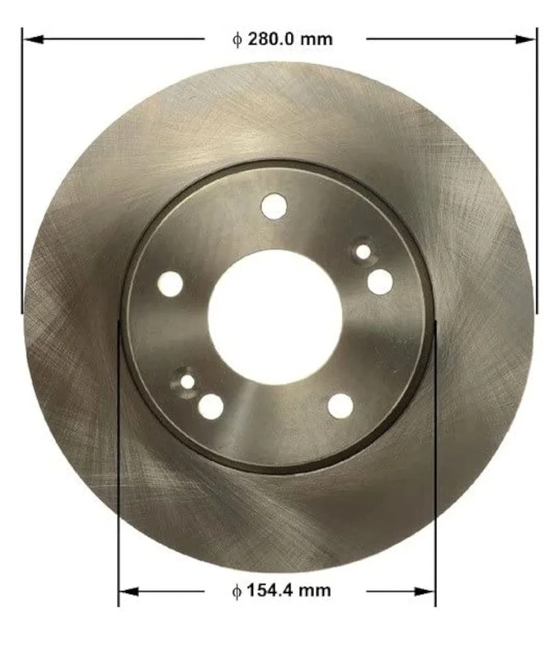 Rotor de freno de disco Bendix Premium Hyundai Kia Prt6148 - P27 Foto 3 de 3