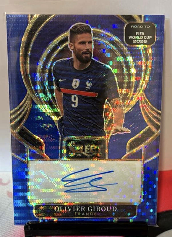 Panini 2025-26 Select Road to FIFA World Cup 2026 Blue Pulsar Auto Giroud #SE-OG