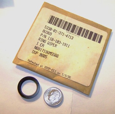 DOWTY SEALS NAVY SHIP 118-103-1911 NOS WIPER RING .815''OD .590''ID. TAPER .086'' T