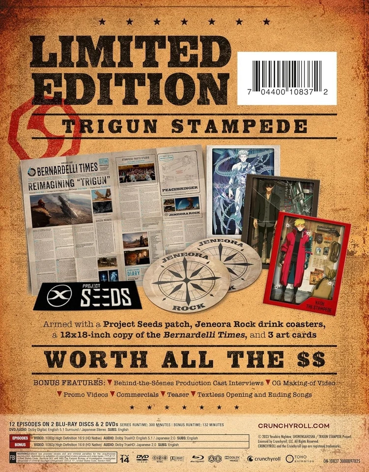 TRIGUN STAMPEDE - COMPLETE SERIES [LIMITED EDITION] [ALL REGIONS] (DVD/BLU-RAY) - Image 4 of 4