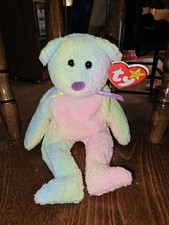 Ty Beanie Baby Groovy the Bear DOB January 10, 1999 MWMT Free Shipping