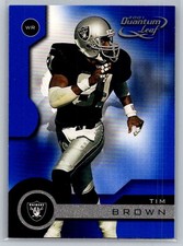 💎2001 Quantum Leaf Football #137 Tim Brown - Oakland Raiders💎