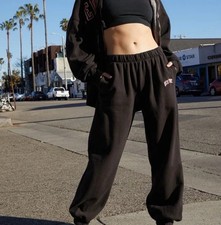 Brandy Melville John Galt Black New York Sweatpants