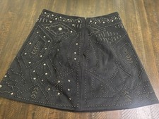 Abercrombie Fitch Beaded Jeweled Black Skirt Womens Sz2