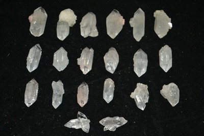 double terminated apophyllite Lot 20 NOS  Mineral Specimen   India #2056