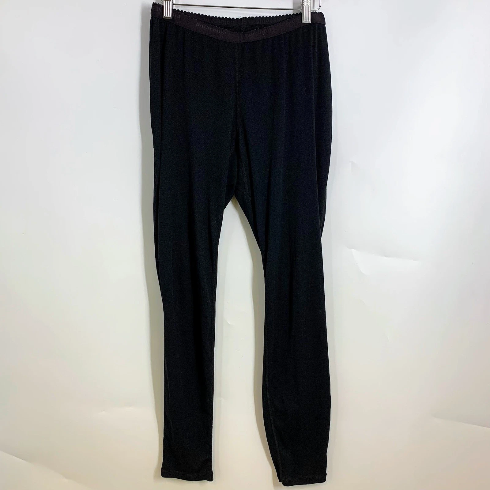 Patagonia Women's Performance Baselayer Bottoms Leggings Black Thermal Size L