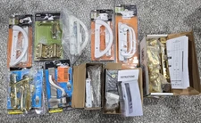 Lot of 10 Sliding Door Handle Sets, Various Styles & Colors