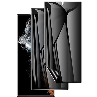 2 Pack Fr Samsung Galaxy S25 Ultra S24 S23 S22 Flexible Privacy Screen Protector