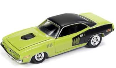 Johnny Lightning 1:64 A.S.S NEU Plymouth Barracuda 1971 Racing Champions Mint