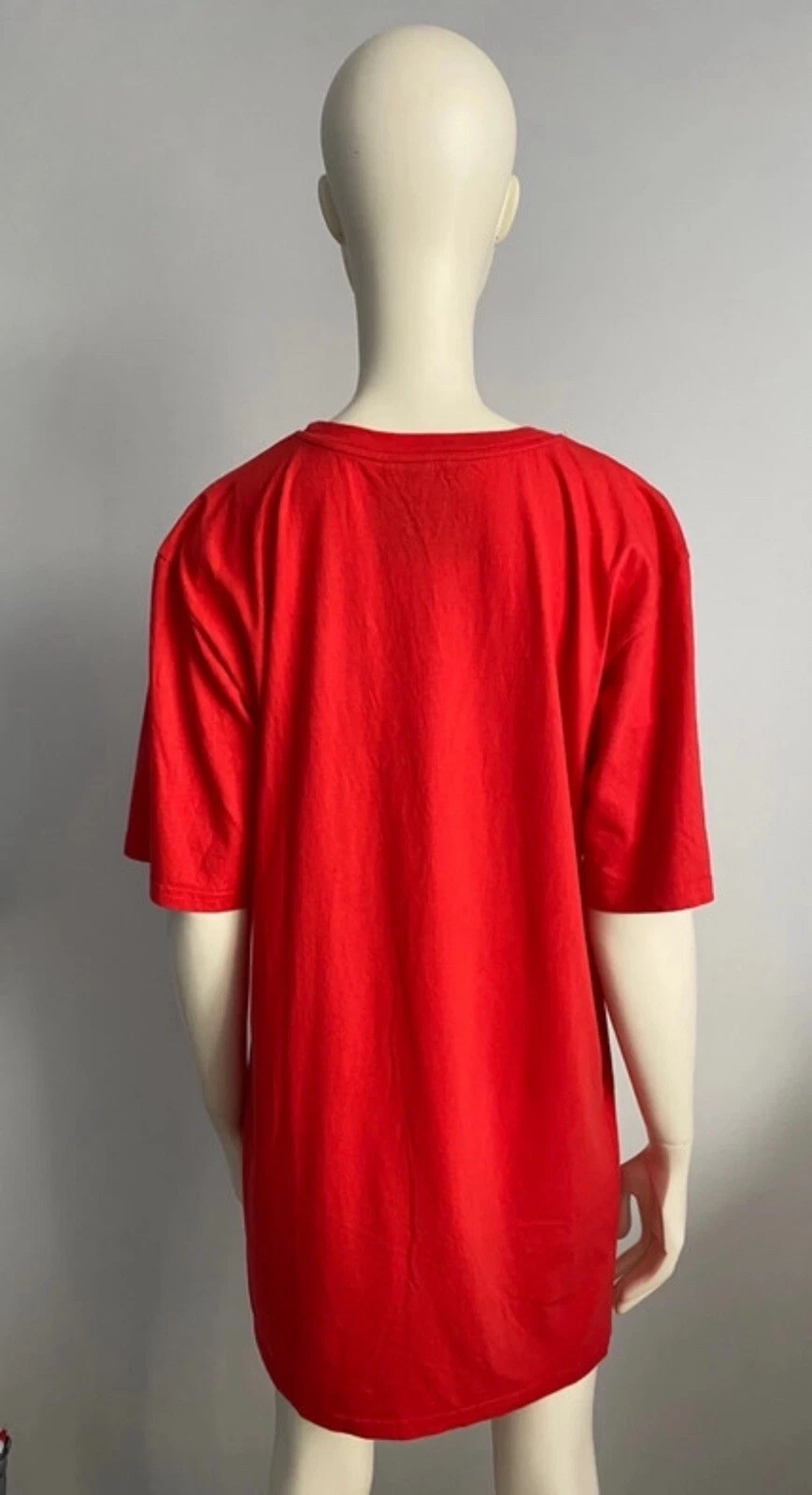 MOSCHINO Camicia Abito Donna M Rosso Giallo Mcdonalds Jeremy Scott Mini T shirt