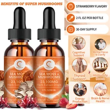 Irish Sea Moss Drops 60ml Bladderwrack & Burdock