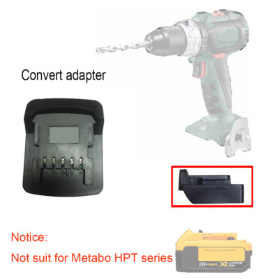 battery adaptor for dewalt DCB200 18V/20V max convert for metabo 18V tool use 