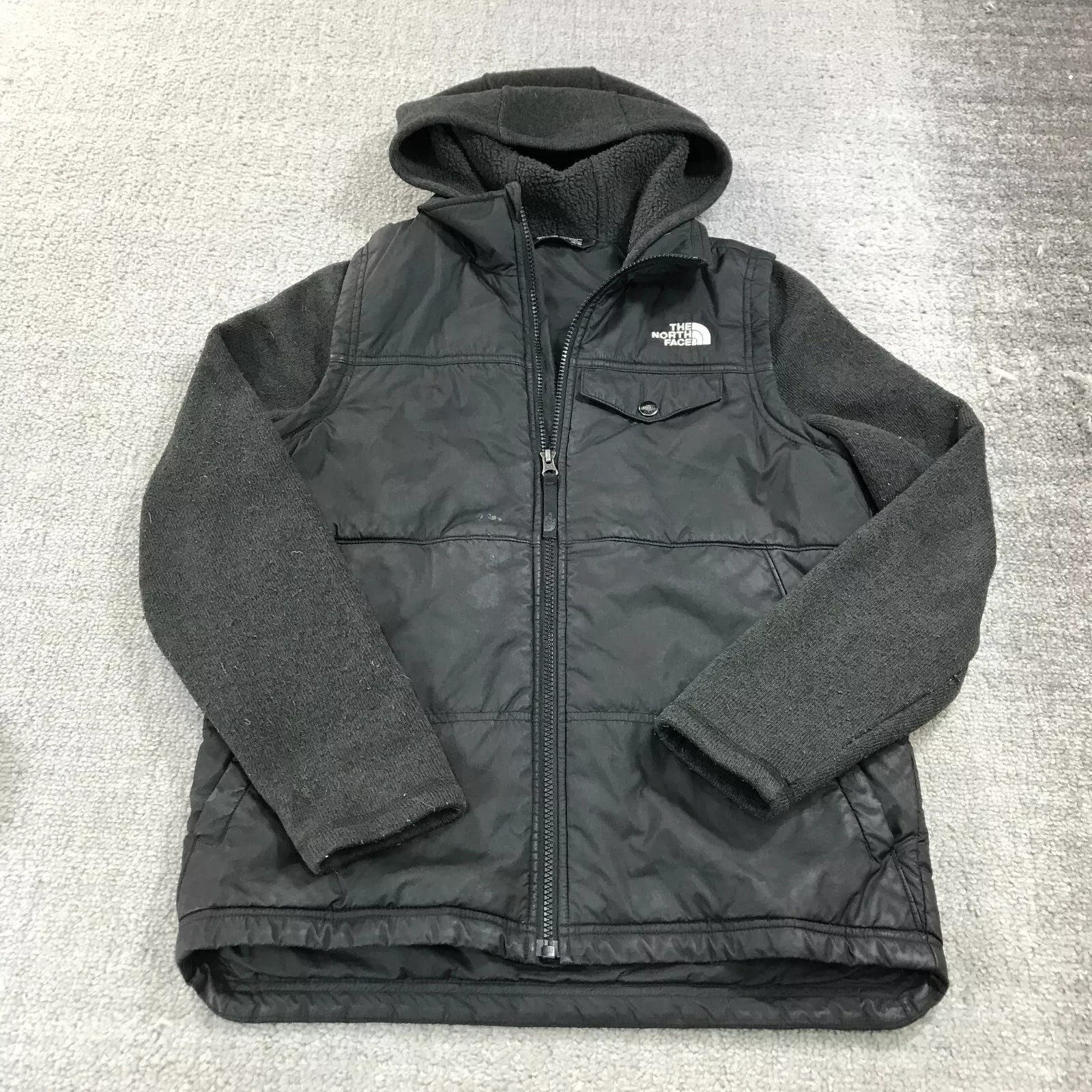 north-face hybrid fleece casual jacket