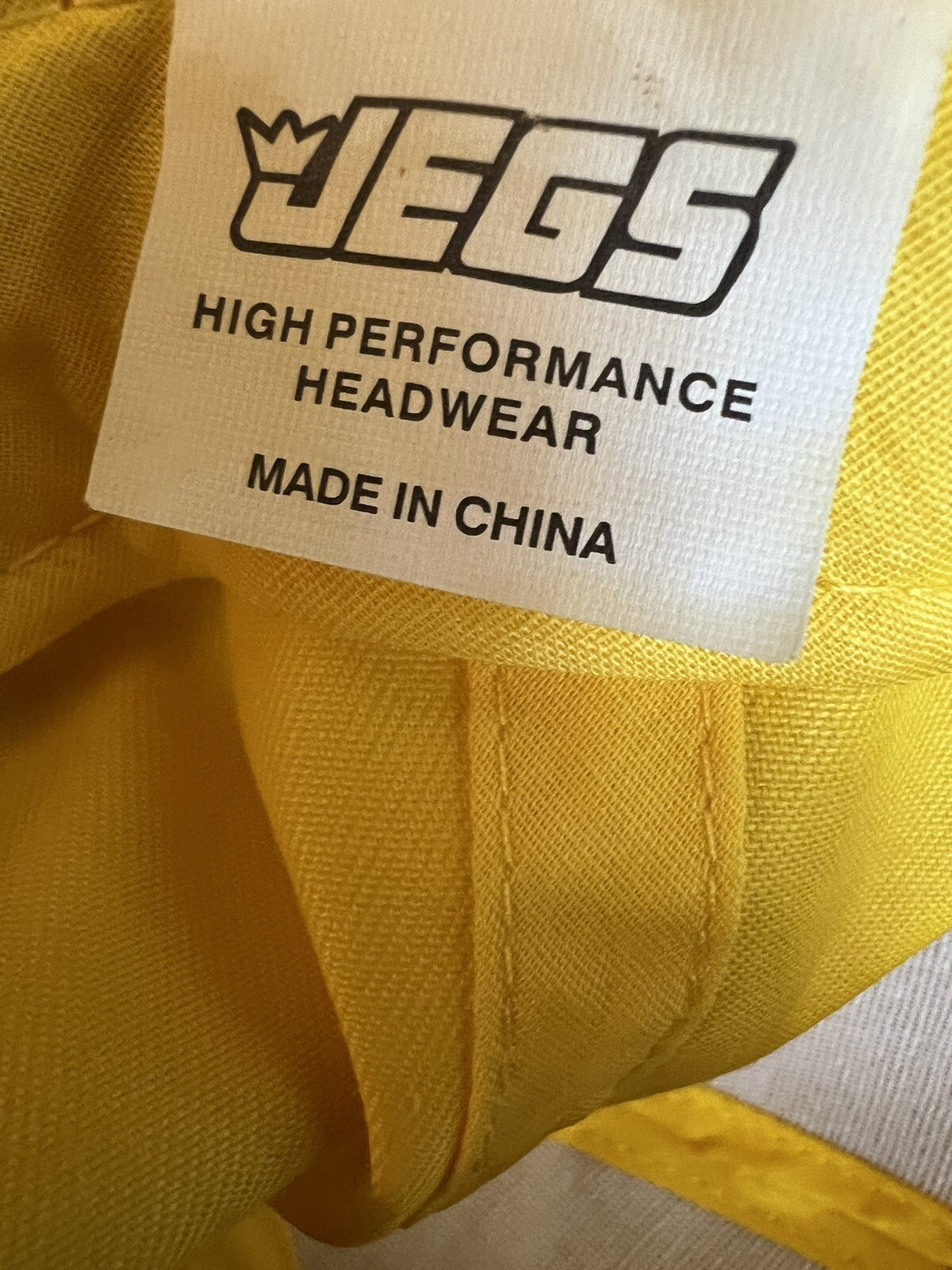 Jegs High Performance Hat Adjustable  Cap Yellow … - image 9
