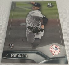 2021 Bowman Platinum Baseball Deivi Garcia New York Yankees Green Rookie #63