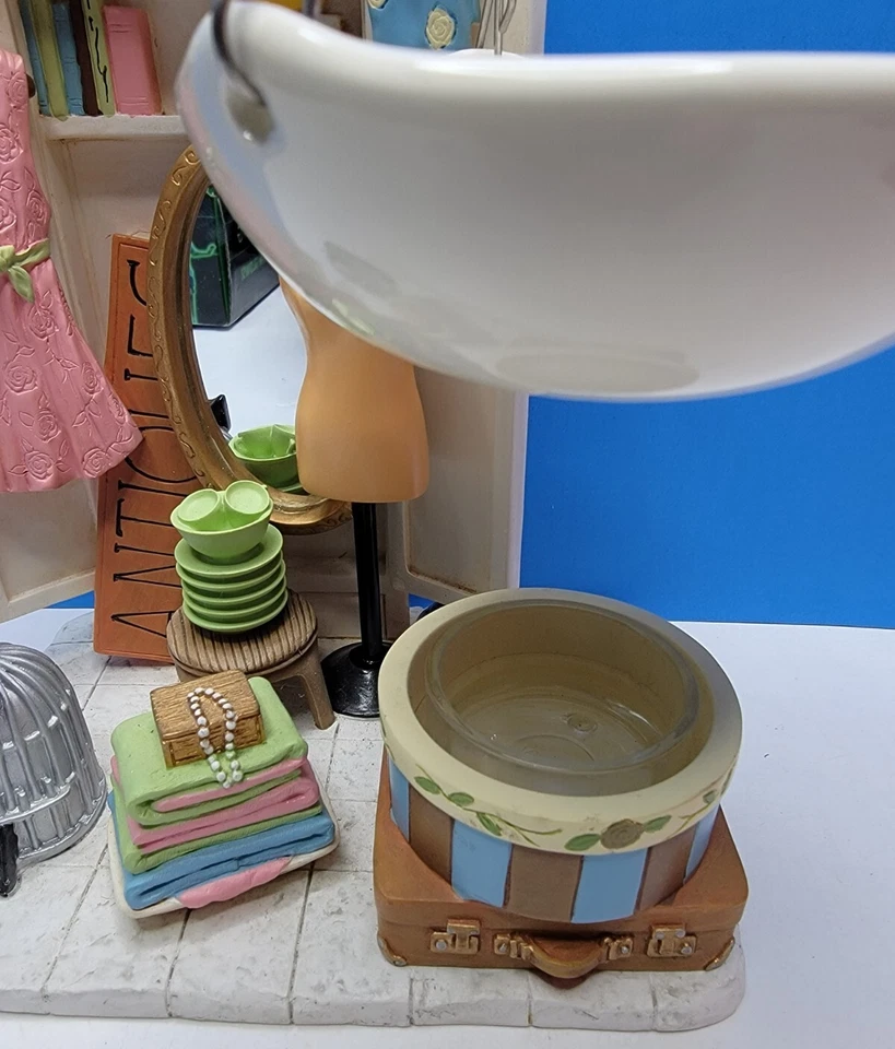 Calentador de tarta de cera colgante Yankee tienda antigua con cuenco de cera. Foto 4 de 4