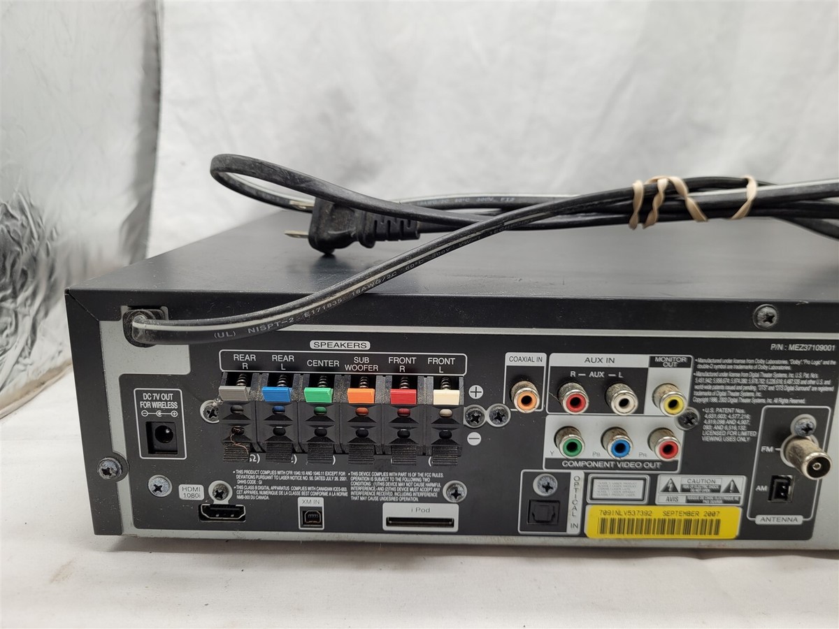 LG 5 DISC DVD HOME THEATER RECEIVER LHT764 1000w XM READY