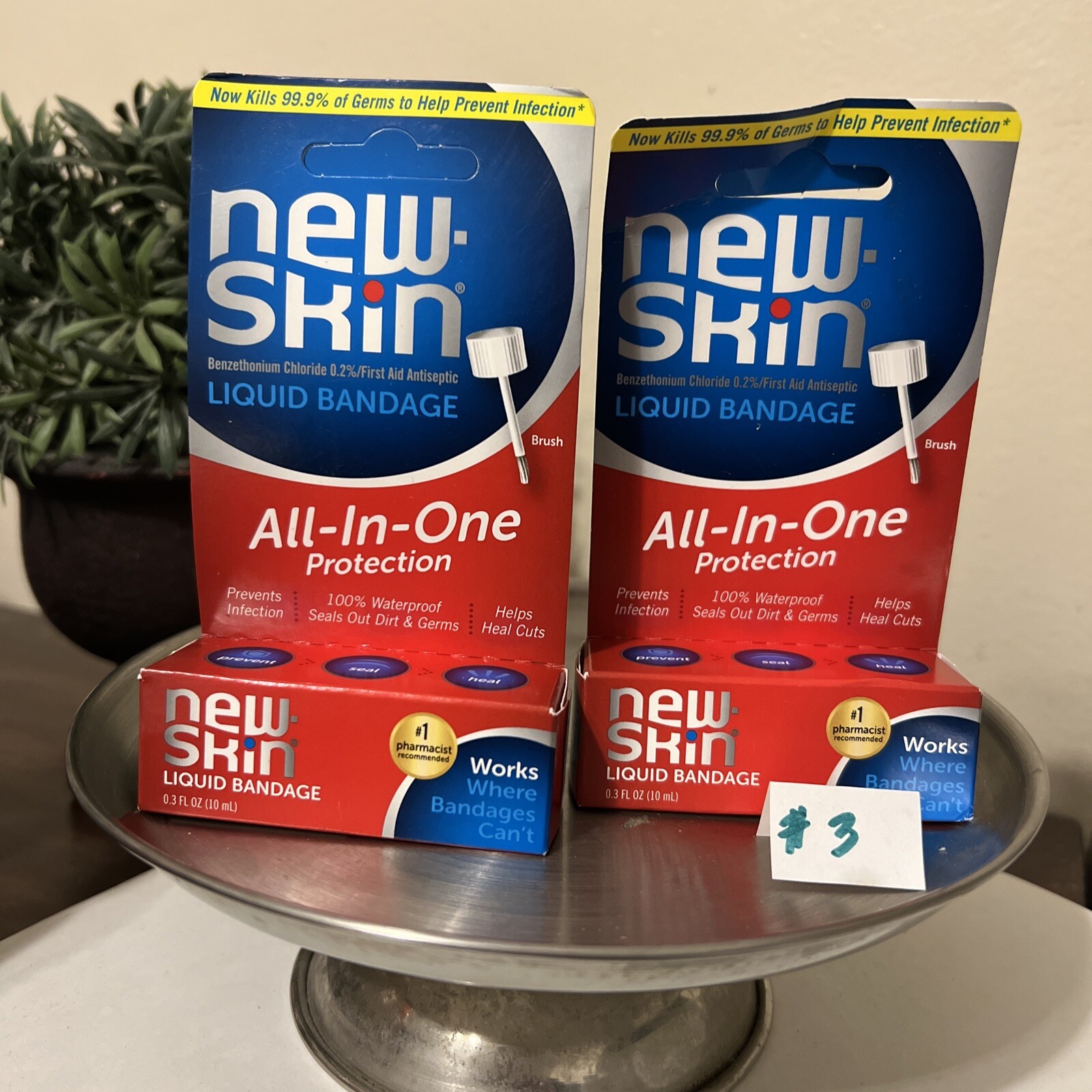 2 Pack NewSkin First Aid Antiseptic Liquid Bandage 375137703316 eBay