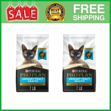 Purina Pro Plan Focus Urinary Tract Health Dry Cat Food, Chicken & Rice, 2 Pack
