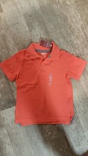 Arizona Jean Co Orange Polo Short Sleeve Shirt Boys Size Small 4 School Uniform