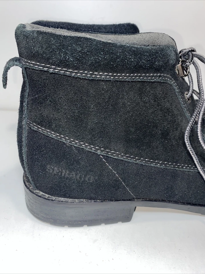 Mocassim SEBAGO Botas Tamanho 10M ‘Wander’ Camurça Preta com Cadarço Urbano Tornozelo Chukka - Imagem 3 de 4