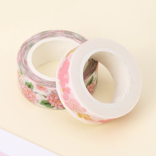 Plants Flowers Adhesive Washi Tape DIY Decorative Masking Tape Scrapbooking - Picture 6 of 8