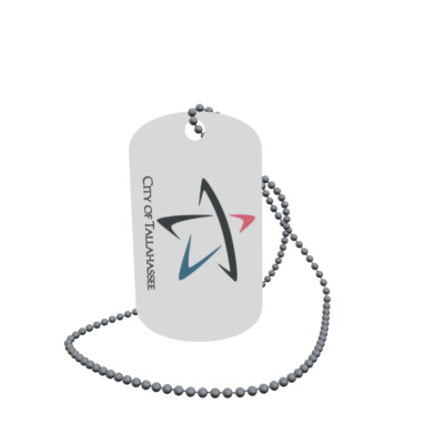 Dog Tag Flagge Tallahassee Florida Erkennungsmarke Alu 30 x 50 mm