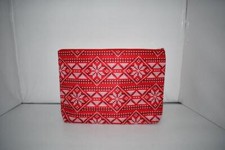 Thirty One Zipper Pouch in Holiday Fair Isle NWT