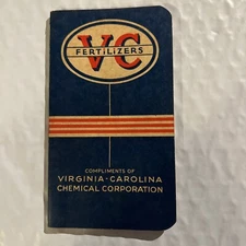 1940s VC Fertilizers Virginia Carolina Chemical Corporation Memo Book Notepad