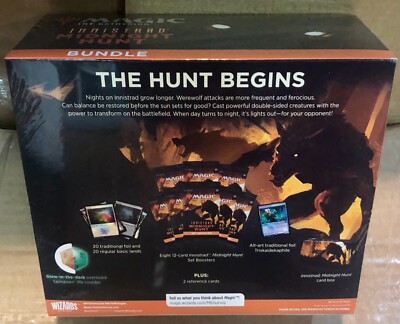 Magic Innistrad: Midnight Hunt BUNDLE FACTORY SEALED. Boosters Booster MTG AUG Magic Innistrad: Midnight Hunt BUNDLE FACTORY SEALED. Boosters Booster MTG AUG