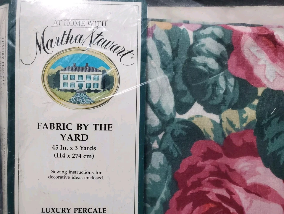 En casa con tela Martha Stewart por yarda 'Carlyle' percal 45" x 3 yardas Foto 2 de 4