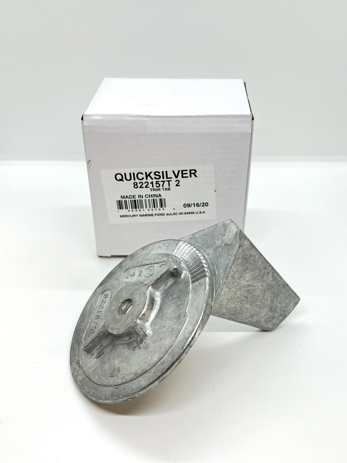 Mercury/Mariner Quicksilver 25-50hp Outboard Gearbox Trim Tab Anode 822157T2