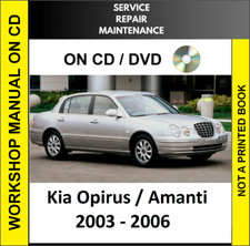 Kia Opirus Amanti 2003 2004 2005 2006 Service Repair Workshop Manual Cd