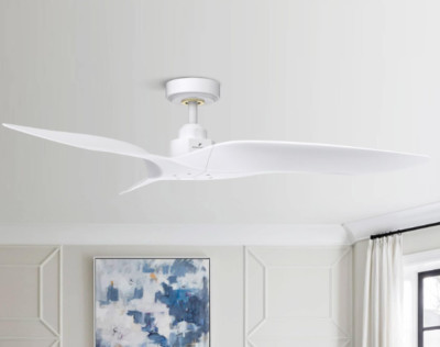 Aerofanture Ceiling Fan without Light White Modern Ceiling Fan No Light wRemote