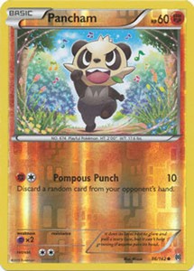 Pancham 86/162 XY Breakthrough REVERSE HOLO PERFECT MINT! Pokemon
