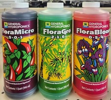 General Hydroponics Flora Grow,Micro,Bloom 32oz Combo Pack New Free Shipping