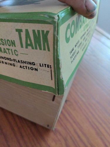 1950's -Yonezawa - M-75 U S ARMY Combat Invasion Tank Tin Plate - Battery w/Box - Picture 5 of 7