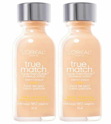 PACK OF 2 - L'Oreal True Match Super-Blendable Liquid Makeup Foundation