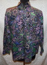Guess Georges Marciano Vintage Button Front Shirt S Mens Womens Unisex Paisley