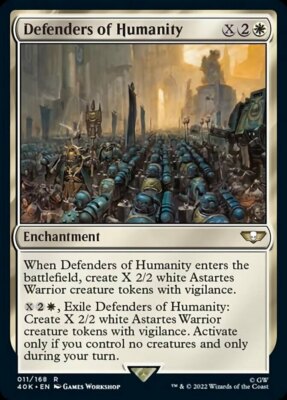 x1 Defenders of Humanity R MTG Commander: Universes Beyond: Warhammer 40,000 M/N
