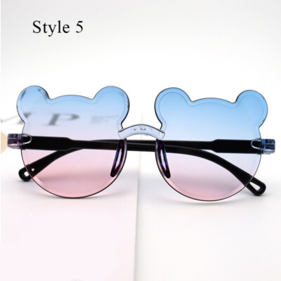 Kid Flower Shaped Cute Round Sunglasses Girl Baby Children Toddler Shade Y2K 