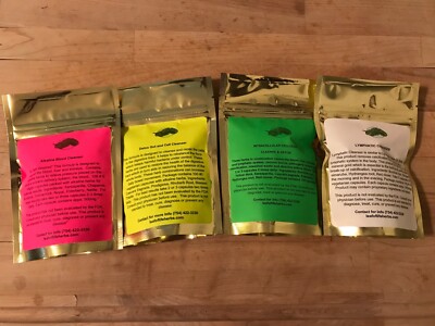 4 in 1 Detox Cleanse package Alkaline blood, Lymphatic, Detox gut, Intracellular