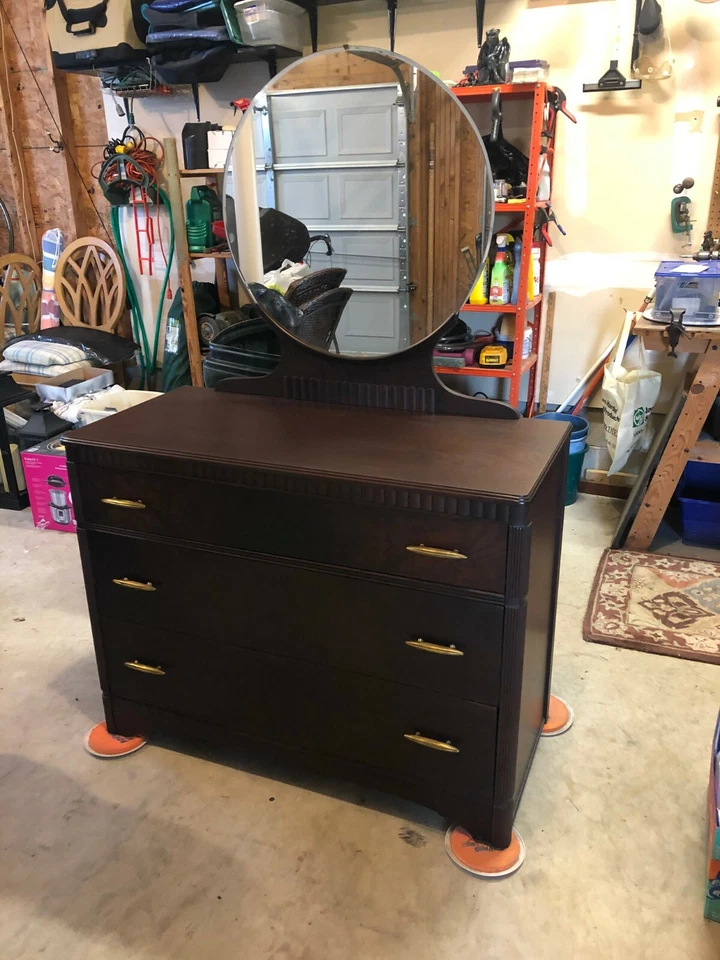 VESTIDO Y ESPEJO ART DECO ANTIGUO VINTAGE Foto 2 de 4